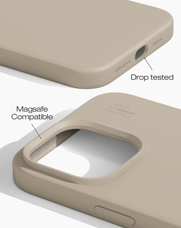 Silicone Case MagSafe iPhone 14 Pro Max Beige