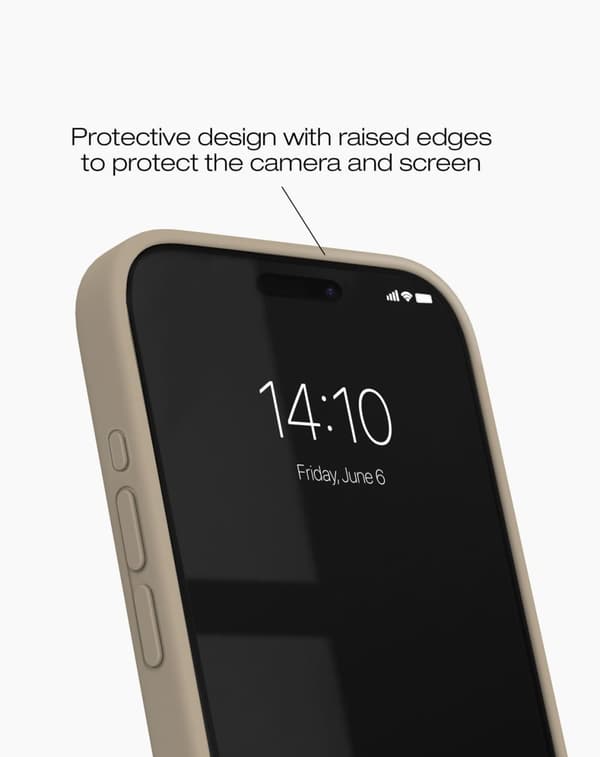 Silicone Case MagSafe iPhone 15 Pro Beige