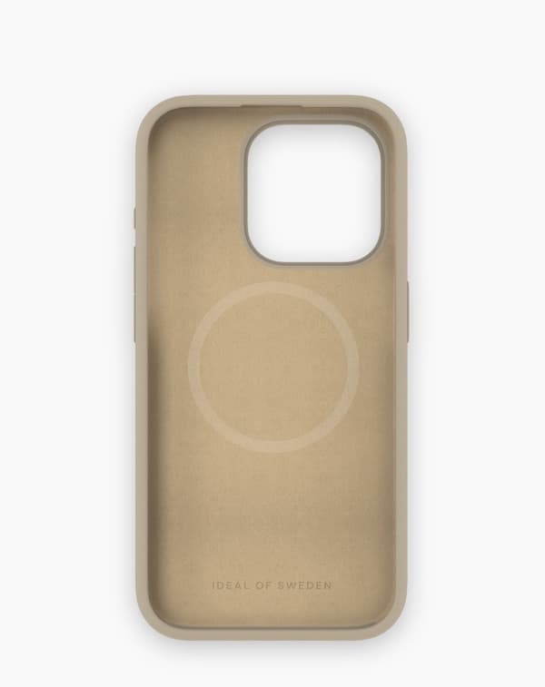 Silicone Case MagSafe iPhone 15 Pro Beige