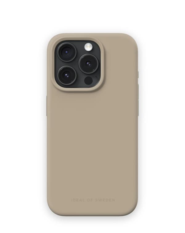 Silicone Case MagSafe iPhone 15 Pro Beige