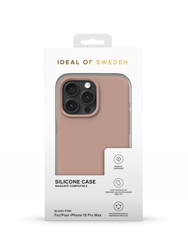Silicone Case MagSafe iPhone 15 Pro Max Blush Pink