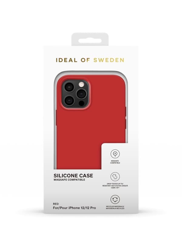 Silicone Case MagSafe iPhone 12 / 12 Pro Red