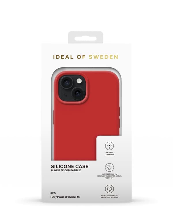 Silicone Case MagSafe iPhone 13 / 14 / 15 / Red