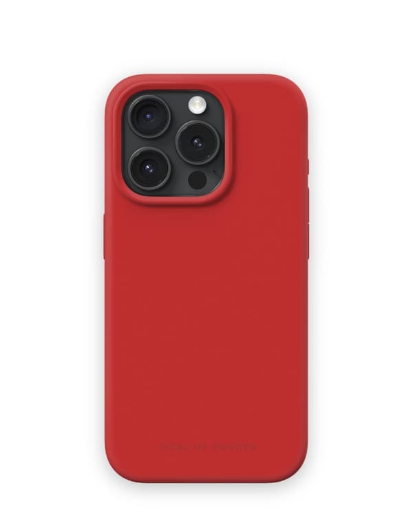 Silicone Case MagSafe iPhone 15 Pro Red