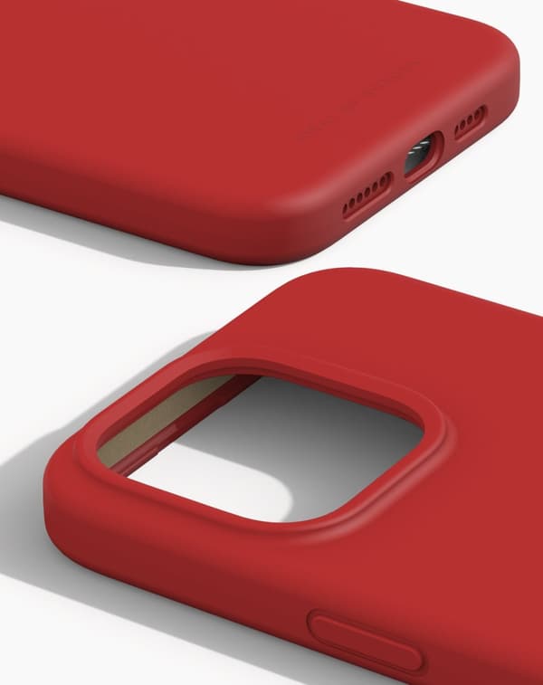 Silicone Case iPhone 15 Pro Max Red