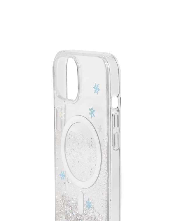 Clear Case MagSafe iPhone 13 / 14 / 15 / 16e Snowflake