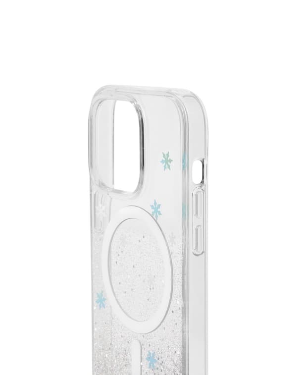 Clear Case MagSafe iPhone 14 Pro Snowflake