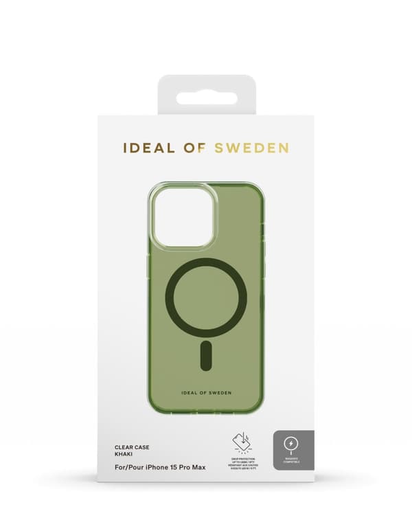Clear Case MagSafe iPhone 15 Pro Max Khaki