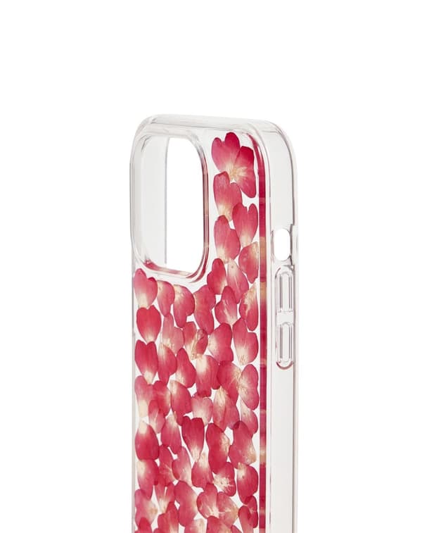 Clear Case iPhone 15 Pro Red Roses