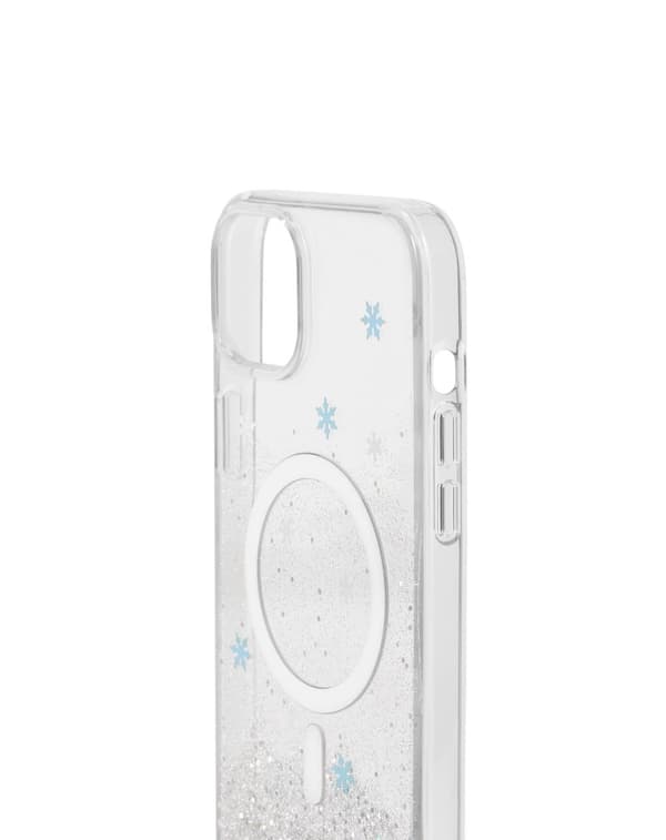 Clear Case MagSafe iPhone 15 Plus Snowflake