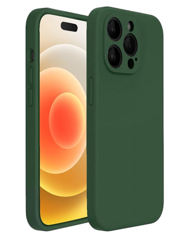 iPhone 12 Pro Max Matt Grönt Skal - Med Kameraskydd