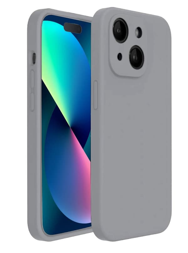 iPhone 13 Mini Matt Grå Skal - Med Kameraskydd