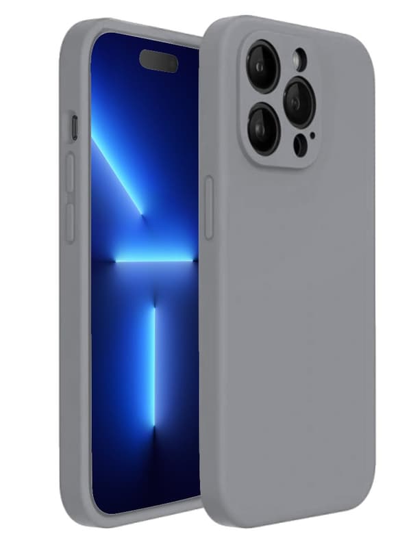 iPhone 13 Pro Matt Grå Skal - Med Kameraskydd
