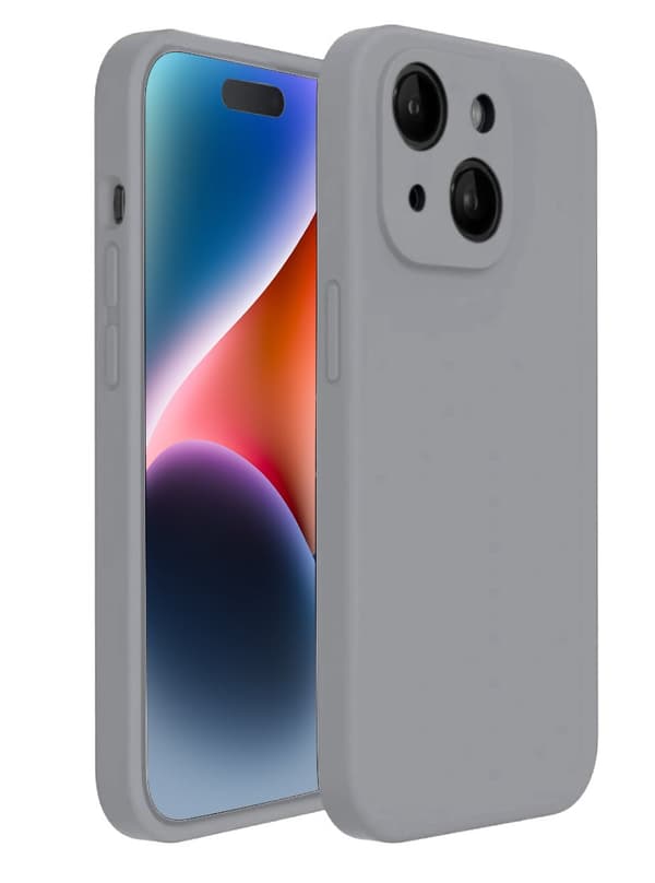 iPhone 14 Matt Grå Skal - Med Kameraskydd