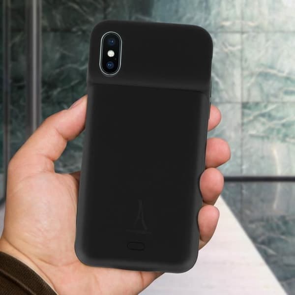 Coque iPhone X / XS - Akashi - Hård 2 i 1 - Batteri 3500mAh - Motståndskraftigt skydd - Trådlös laddning