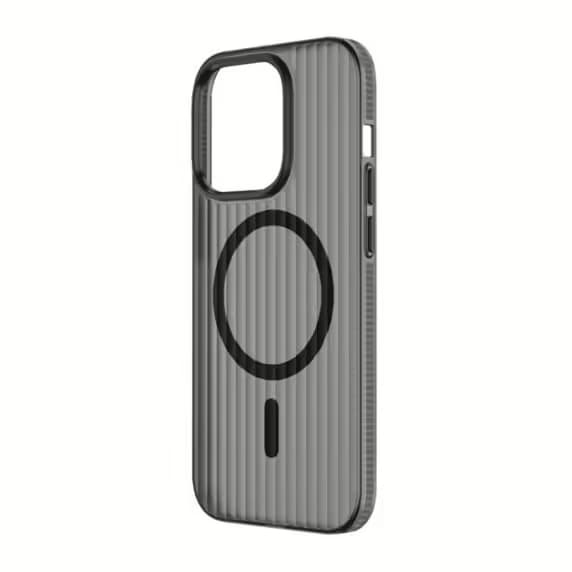 iPhone 13 Pro Max Mobilskal Korrugerad Anti-Halk - Grå