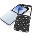 Miniatyrbild 3 av 4: Glitterfodral till Samsung Z Flip 6 - AVIZAR - Hard Back Soft Contour - Svart