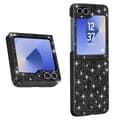 Miniatyrbild 1 av 4: Glitterfodral till Samsung Z Flip 6 - AVIZAR - Hard Back Soft Contour - Svart
