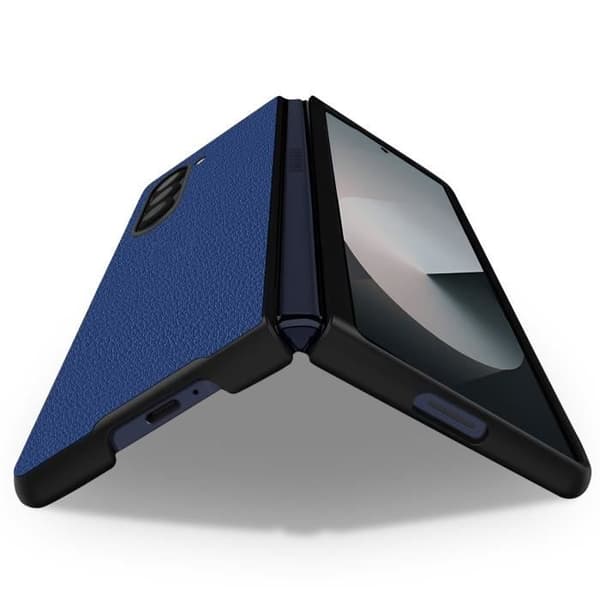 Fodral till Samsung Galaxy Z Fold 6 - AVIZAR - Grained Texture Foldable Design - Midnight Blue
