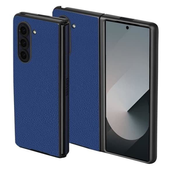 Fodral till Samsung Galaxy Z Fold 6 - AVIZAR - Grained Texture Foldable Design - Midnight Blue