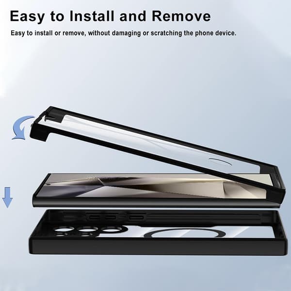 INF Sort beskyttelsesetui til Samsung Samsung Galaxy S24 Plus