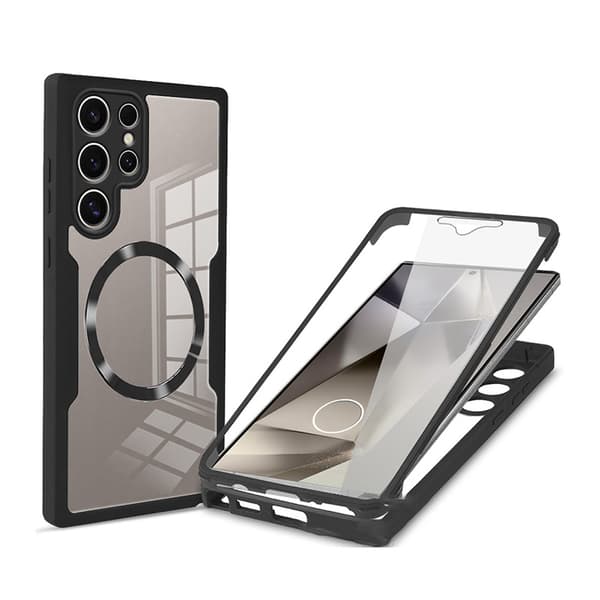 INF Fuldt lukket magnetisk skal og film integreret etui til Samsung S22-serien Samsung S22 Plus