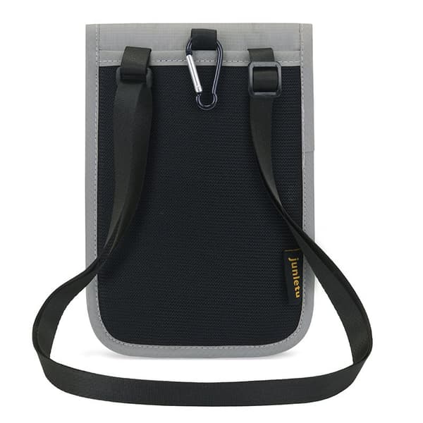 INF RFID-neck-pung rejsepasholder 0 Sort