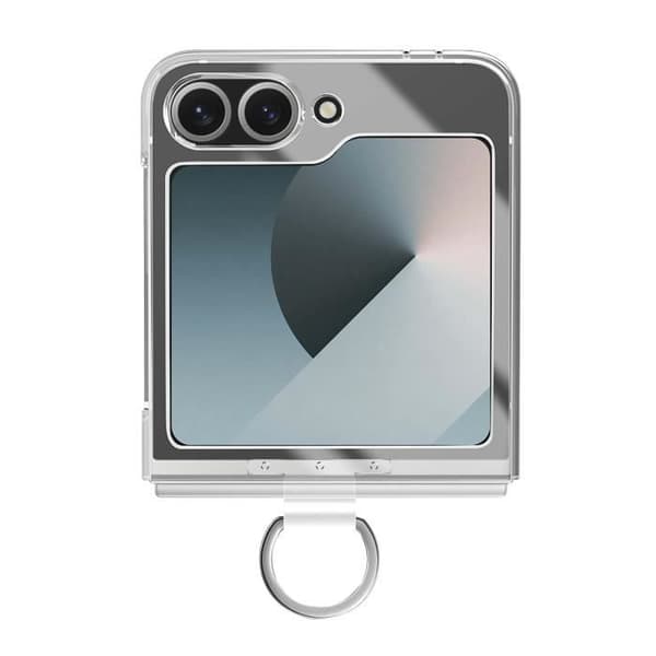 Fodral till Samsung Galaxy Z Flip 6 Ring Hårt Tunt Ljus Transparent - AVIZAR - Modernt - Blandat