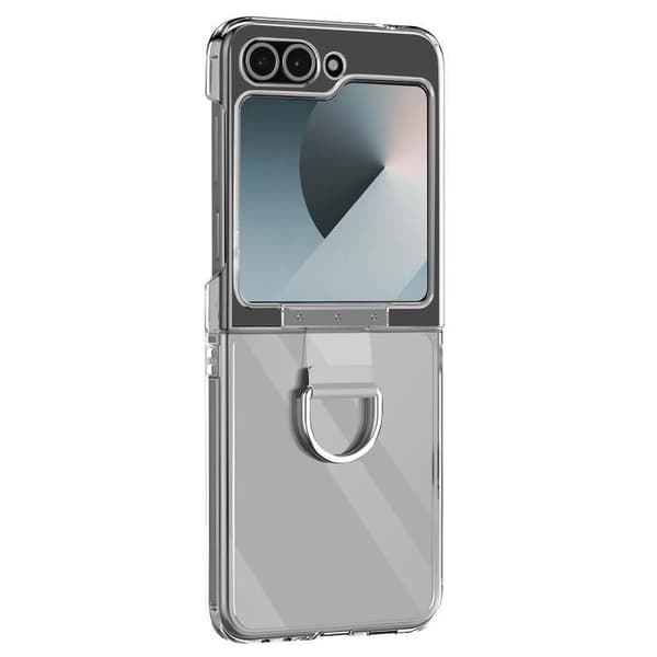 Fodral till Samsung Galaxy Z Flip 6 Ring Hårt Tunt Ljus Transparent - AVIZAR - Modernt - Blandat