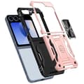 Miniatyrbild 2 av 4: Fodral till Samsung Galaxy Z Flip 6 - AVIZAR - Skin ArmoRing - Stötsäker - Ringstöd - Champagnerosa