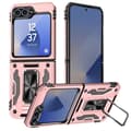 Miniatyrbild 1 av 4: Fodral till Samsung Galaxy Z Flip 6 - AVIZAR - Skin ArmoRing - Stötsäker - Ringstöd - Champagnerosa