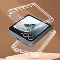 Miniatyrbild 3 av 4: Fodral till Samsung Galaxy Z Flip 6 - AVIZAR - Stötsäker flexibla förstärkta hörn - Genomskinlig
