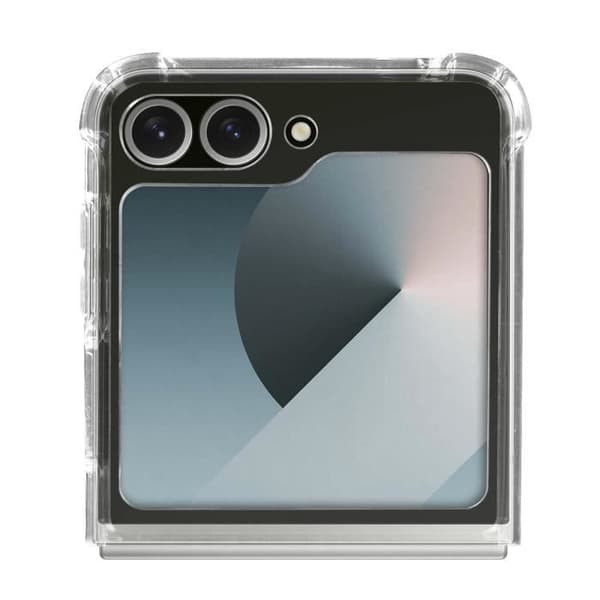 Fodral till Samsung Galaxy Z Flip 6 - AVIZAR - Stötsäker flexibla förstärkta hörn - Genomskinlig