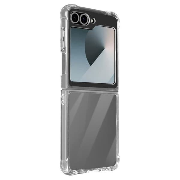 Fodral till Samsung Galaxy Z Flip 6 - AVIZAR - Stötsäker flexibla förstärkta hörn - Genomskinlig