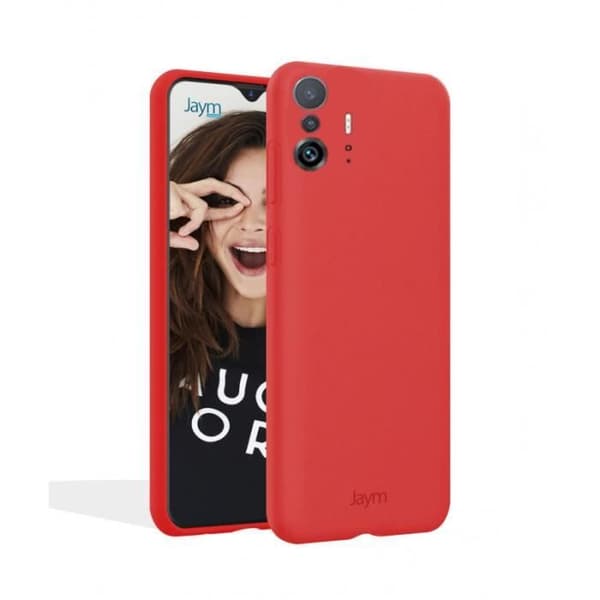 Fodral till Xiaomi 12 Pro Premium Silikon Microfiber Jaym Red