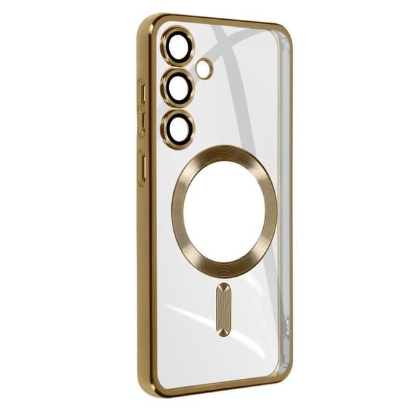 MagSafe Fodral för Samsung S23 FE i Gold Chrome Contour Silicone