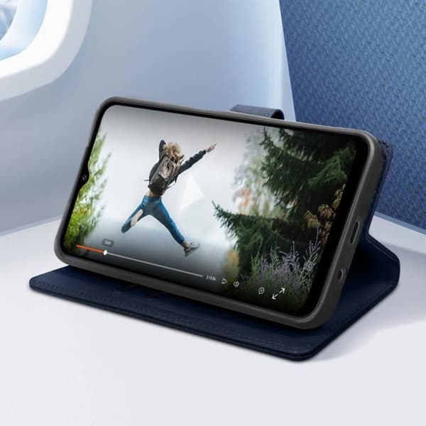 Fodral till Huawei P Smart 2019 och Honor 10 Lite - AVIZAR - Plånbok och ställ - Blå