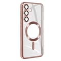 Miniatyrbild 2 av 4: MagSafe fodral till Samsung S23 FE - AVIZAR - Silikon - Rosa - Halvstyvt - Blank - Blandat