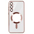 Miniatyrbild 1 av 4: MagSafe fodral till Samsung S23 FE - AVIZAR - Silikon - Rosa - Halvstyvt - Blank - Blandat