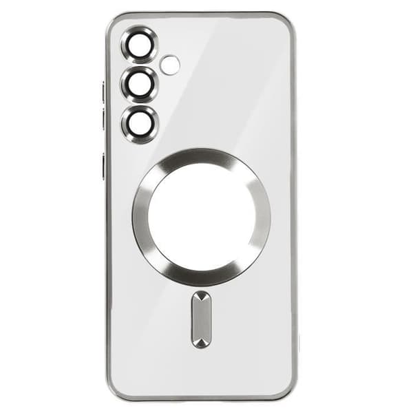 MagSafe Fodral för Samsung S23 FE i Silver Chrome Contour Silicone