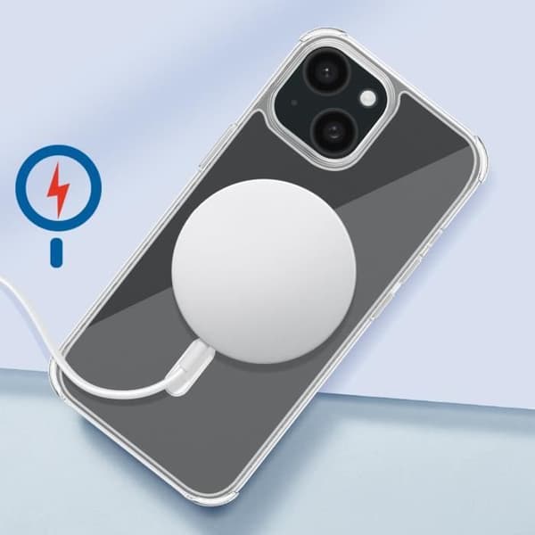 MagSafe Fodral till iPhone 15 Förstärkt Anti-fall 3m Force Fodral Transparent