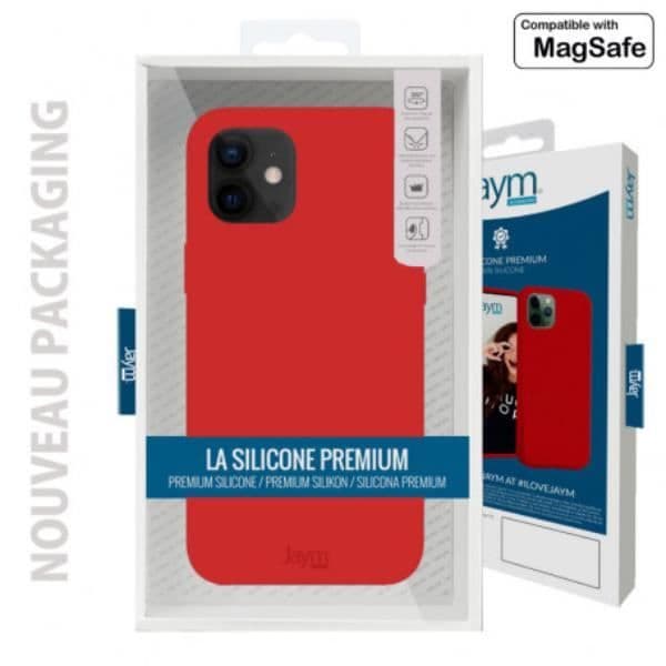 Jaym Soft Skyddsfodral till iPhone 15 - Röd - MagSafe-kompatibel