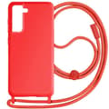 Miniatyrbild 1 av 4: Sladdfodral till Samsung Galaxy S21 FE Semi-Rigid Lanyard 80cm Röd
