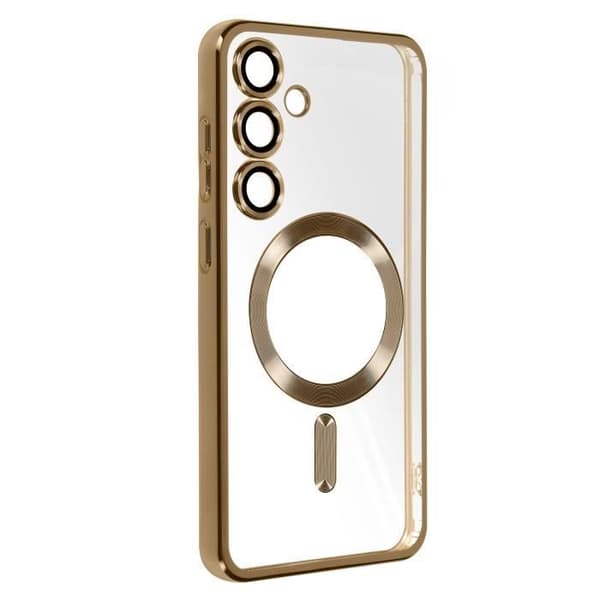 MagSafe Fodral för Samsung S24 Plus i Gold Chrome Contour Silikon