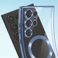 Miniatyrbild 3 av 4: Fodral till Samsung S24 Ultra - AVIZAR - Blue Chrome Contour - MagSafe - Integrerat kameraskydd