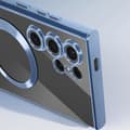Miniatyrbild 4 av 4: Fodral till Samsung S24 Ultra - AVIZAR - Blue Chrome Contour - MagSafe - Integrerat kameraskydd