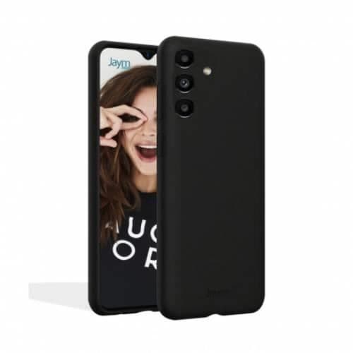 Fodral till Samsung Galaxy A03 4G Premium Silikon Microfiber Jaym Svart