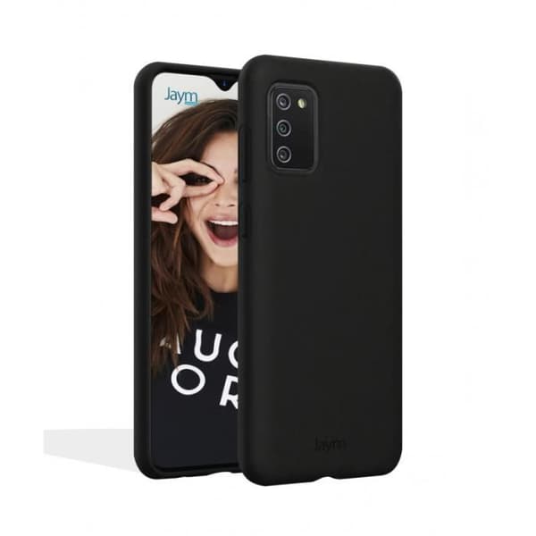 Fodral till Samsung Galaxy A02S - JAYM - Premium silikonmikrofiber - Svart - Mjuk - Smidig - Blandad