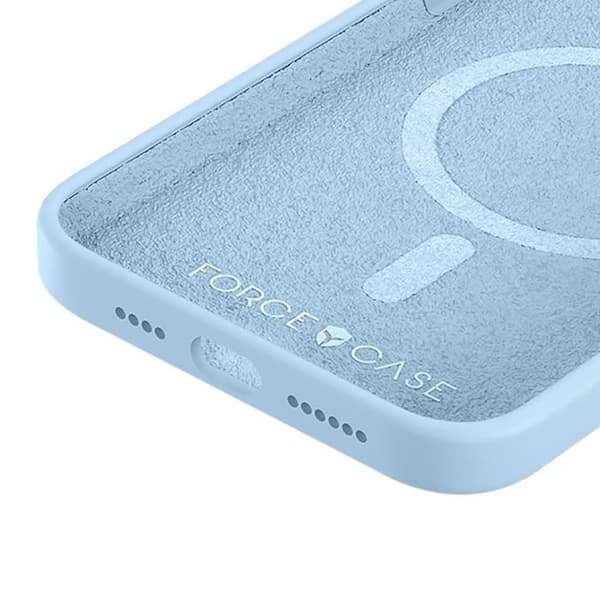 Fodral till iPhone 15 MagSafe Anti-fall Matte Force Fodral Blekblå