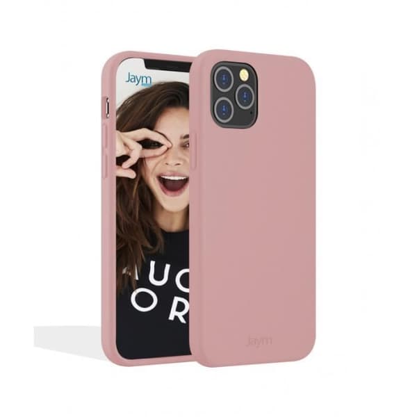 Fodral till iPhone 13 Pro Max - JAYM - Premium silikonmikrofiber - Rosa - Mjuk - Fullständigt skydd